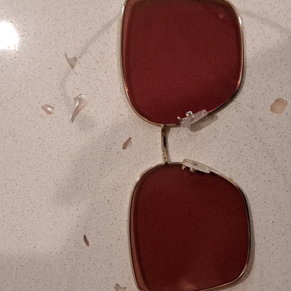 New Fendi Brown Square Monogram Lens Sunglasses - Picture 5 of 9